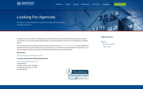 Agents - Heritage Property & Casualty Company