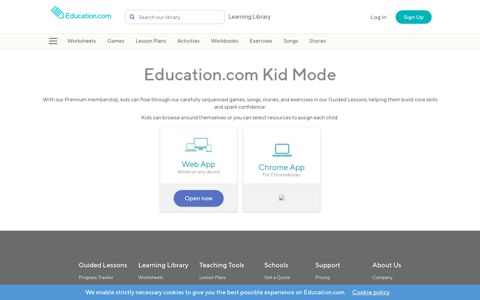Education.com Kid Mode