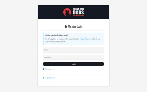 Login – Front Row Dads