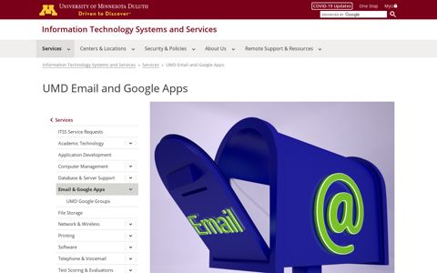 UMD Email and Google Apps | Information Technology ... - ITSS