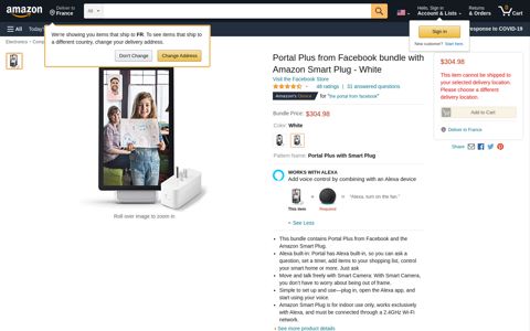 Portal Plus from Facebook bundle with Amazon ... - Amazon.com