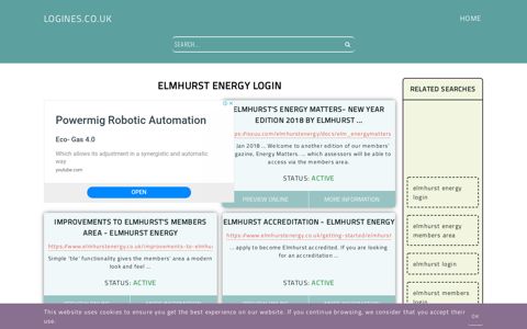 elmhurst energy login - General Information about Login