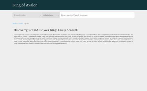 How to register and use your Kings Group Account? - AIHelp