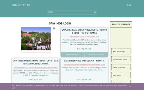 gaia imob login - General Information about Login - Logines UK