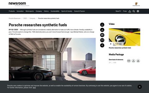 Porsche researches synthetic fuels - Porsche Newsroom