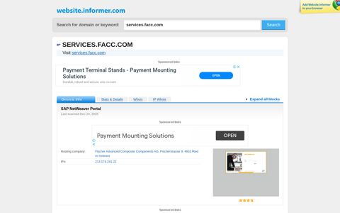 services.facc.com at WI. SAP NetWeaver Portal