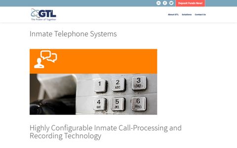 Inmate Telephone Systems | GTL