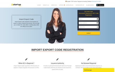 Apply IEC Code Online Registration | Start Import Export ...