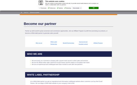 Become our partner - Eurail Pass
