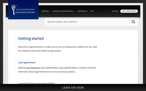 Getting started – Legal Aid Ontario