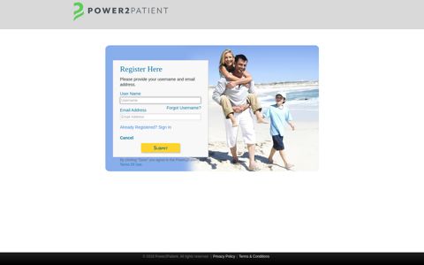 Portal Login - Power2Patient