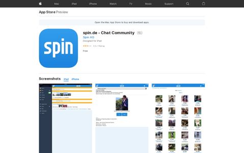 ‎spin.de - Chat Community on the App Store