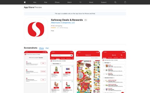 ‎Safeway Deals & Rewards on the App Store