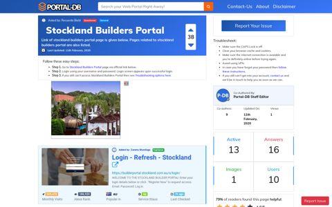 Stockland Builders Portal