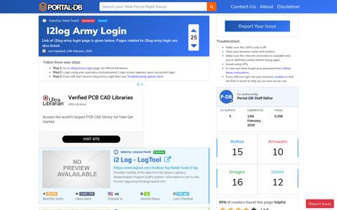 I2log Army Login - Portal-DB.live
