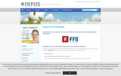 Login FFB-Depot - INFOS AG