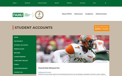 Student Accounts- Florida Agricultural and Mechanical ...