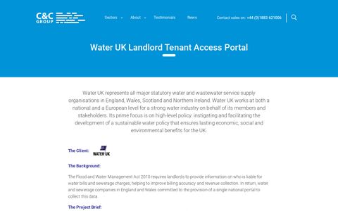 Water UK Landlord Tenant Access Portal – C&C Group ...