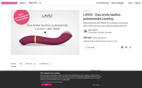 LAVIU - Das erste lautlos pulsierende Lovetoy | Indiegogo