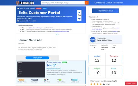 Ibits Customer Portal