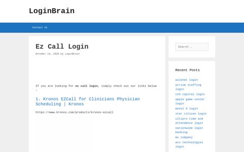 Ez Call - Kronos Ezcall For Clinicians Physician Scheduling ...