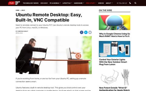 Ubuntu Remote Desktop: Easy, Built-In, VNC Compatible ...