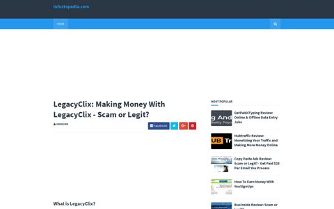 LegacyClix: Making Money With LegacyClix - Scam or Legit ...