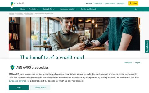 The benefits of a credit card - ABN Amro