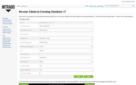 Become Admin in Farming Simulator 17 - Nitradopedia EN