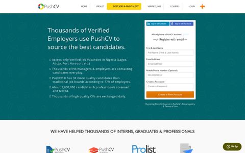 PushCV - Access Top Employers and Latest Job Vacancies in ...