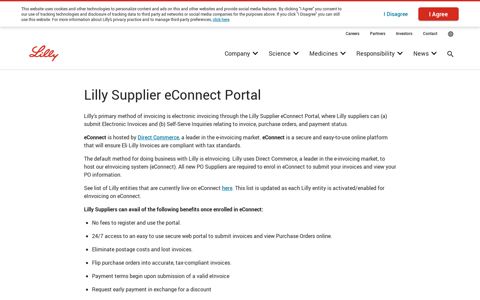 Lilly Supplier eConnect Portal | Eli Lilly and Company