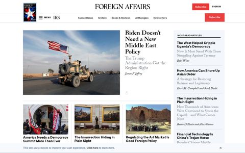 Foreign Affairs Magazine: analysis and debate of foreign ...