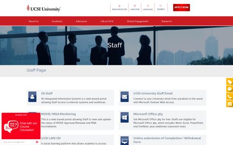 Staff Page - UCSI University
