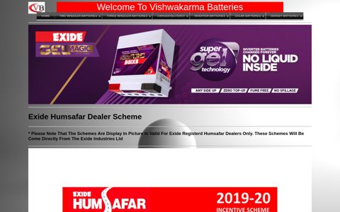 Exide Humsafar Scheme | Exide Battery Dealer Scheme ...