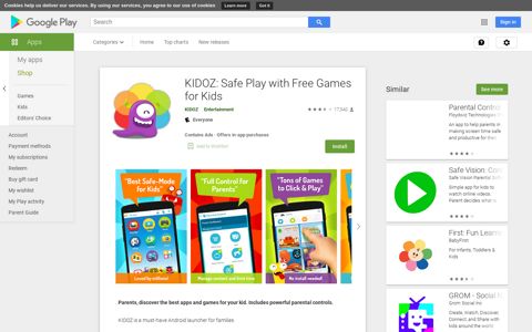 KIDOZ: Safe Play with Free Games for Kids - Apps on Google ...