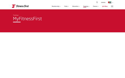 MyFitnessFirst Class & Trainer Booking App | Fitness First UAE