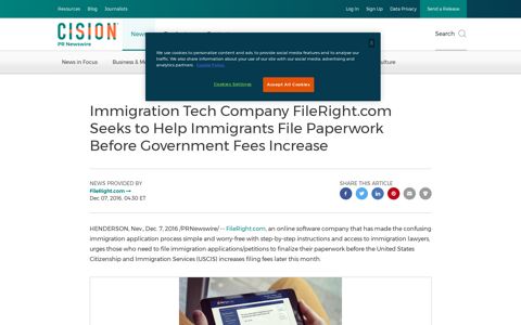 Immigration Tech Company FileRight.com Seeks to Help ...