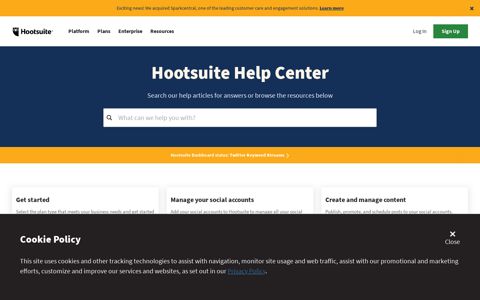Support and Help - Hootsuite