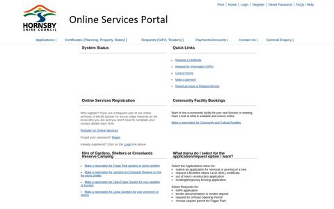 HSC Online Services Portal