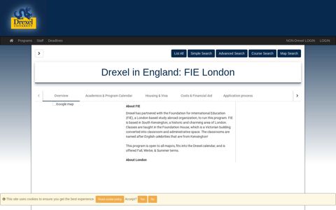 Drexel in England: FIE London - Education Abroad