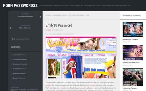 Emily18 Password
