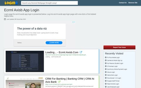 Ecrml Axisb App Login - Loginii.com