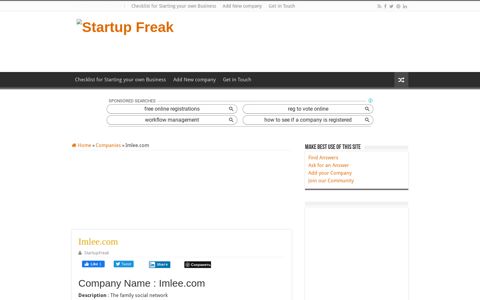 Imlee.com - Startup Freak