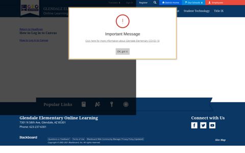 How to Log in to Canvas - Glendale Elementary School District