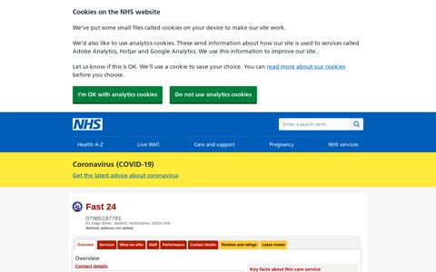 Overview - Fast 24 - NHS