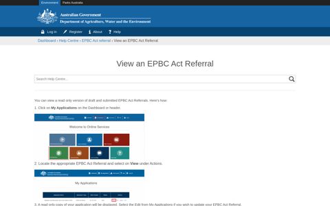 View an EPBC Act Referral | Online Services - Department of ...