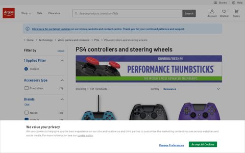 Gioteck PS4 controllers and steering wheels | Argos
