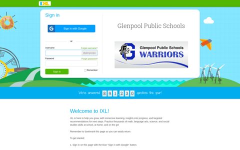 Glenpool Public Schools - IXL
