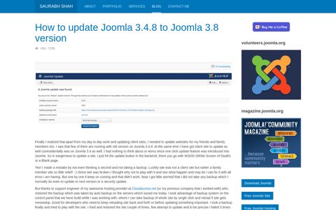 How to update Joomla 3.4.8 to Joomla 3.8 ... - Saurabh Shah