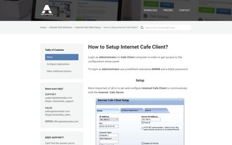 How to Setup Internet Cafe Client? I Antamedia software
